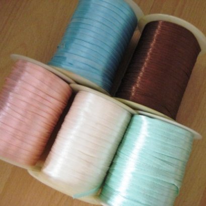 โบว์ ขนาด 0.4 cm. ราคา/หลา