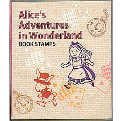 Stamp Set ชุด Alice\&#039;s Adventures in wonderland ขนาดทั้ง set 6.5*7.5*1.8 cm.