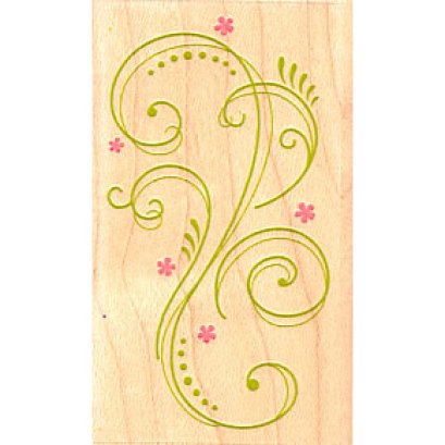 Stamp ลายใบไม้ ขนาด 4.5*7 cm.