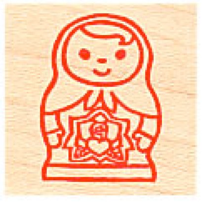 Stamp รูปตุ๊กตารัสเซีย ขนาด 3*3 cm.