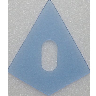 เทมเพลทพลาสติก 4 เหลี่ยมทรงแหลม ขนาด 31/18 มม. 30 อัน/set