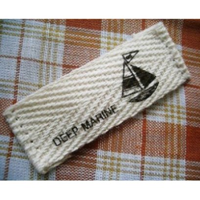 ป้ายผ้า รูปเรือใบ ขนาด 1.5*6 ซม.