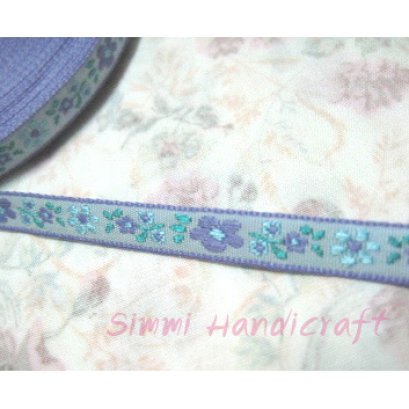 ผ้าเทปลายดอกไม้ ขนาด 0.8 ซม. ราคาต่อหลา