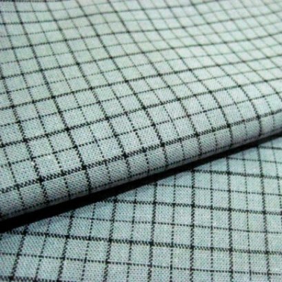 ผ้าทอ American Country ลายสก๊อตโทนน้ำเงิน ขนาด 1/8 m.(25*55 cm.)