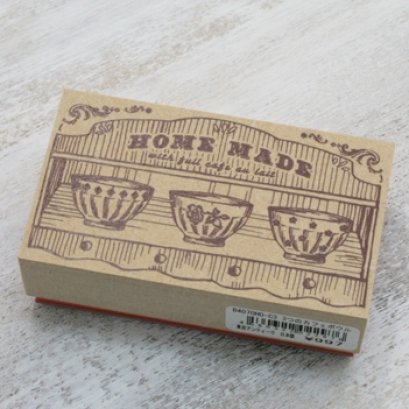 Stamp ลายชาม Home made ขนาด 4*7 cm.