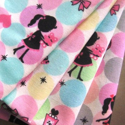 ผ้า cotton ญี่ปุ่น 4 ชิ้น จัดเซ็ต NO.21 (แต่ละชิ้นขนาด 25*55 cm.หรือ 1/8 m.)