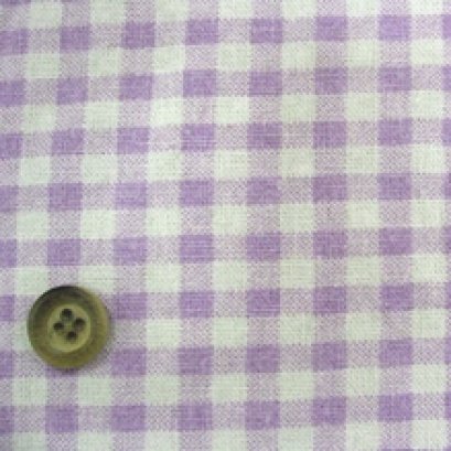 ผ้า cotton & linen  ญี่ปุ่น ถุงแป้งลายสก๊อตโทนม่วง ขนาด 1/9 เมตร (33*45ซม.)