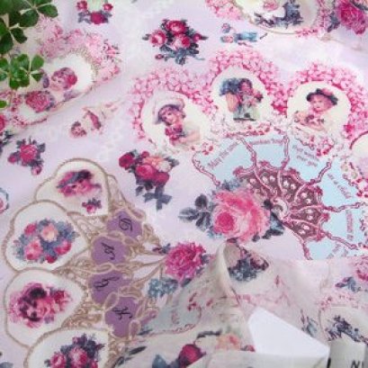 ผ้า cotton Yuwa Micci Collection ขนาด 1/4 เมตร (50*55 ซม.)