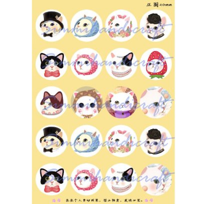 ภาพสำหรับนำไปทำจี้ หรือตัวห้อย แมว jetoy เลือกขนาดด้านในค่ะ