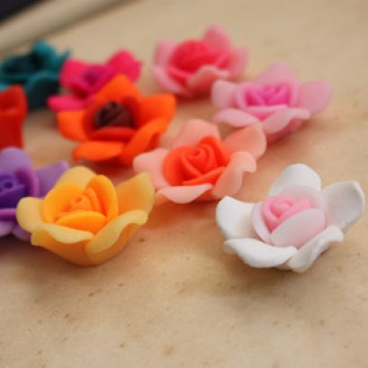 ดอกกุหลาบเรซิ่น ขนาด 2.5 cm.ราคาดอกละ