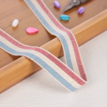 เทปผ้า Cotton linen  โทนแดง ขนาด 20 mm.หลาละ