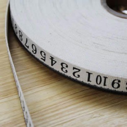 เทปผ้า Cotton ลายสายวัด ขนาด 1.5 cm.หลาละ