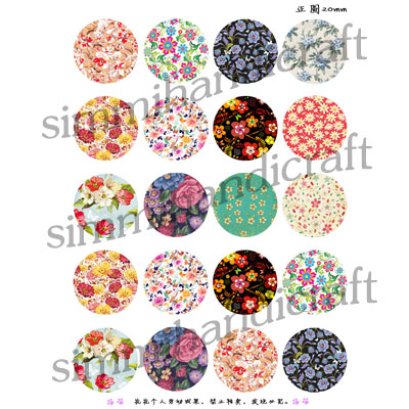 ภาพสำหรับนำไปทำจี้ หรือตัวห้อย Vintage ขนาด 20 mm.