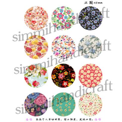 ภาพสำหรับนำไปทำจี้ หรือตัวห้อย Vintage ขนาด 25 mm.