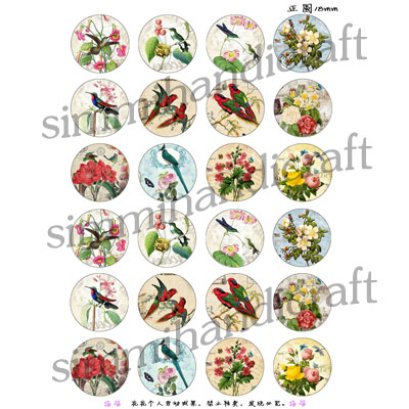 ภาพสำหรับนำไปทำจี้ หรือตัวห้อย Vintage ขนาด 18 mm.