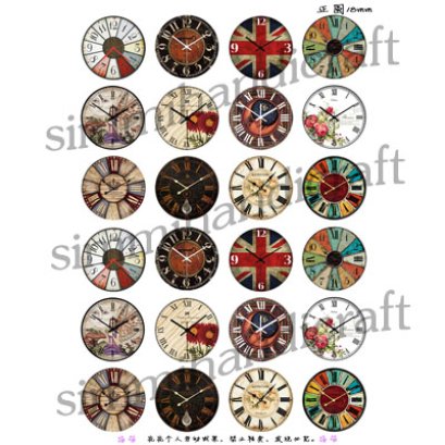 ภาพสำหรับนำไปทำจี้ หรือตัวห้อย Vintage ขนาด 18 mm.