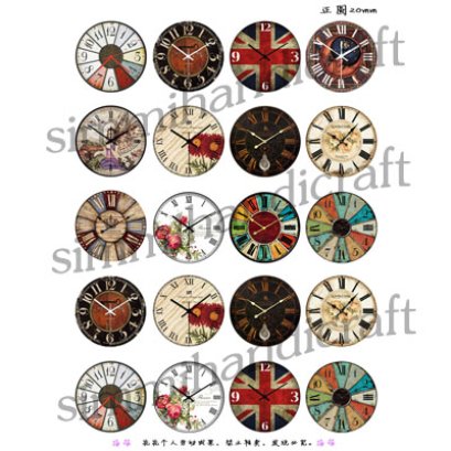 ภาพสำหรับนำไปทำจี้ หรือตัวห้อย Vintage ขนาด 20 mm.