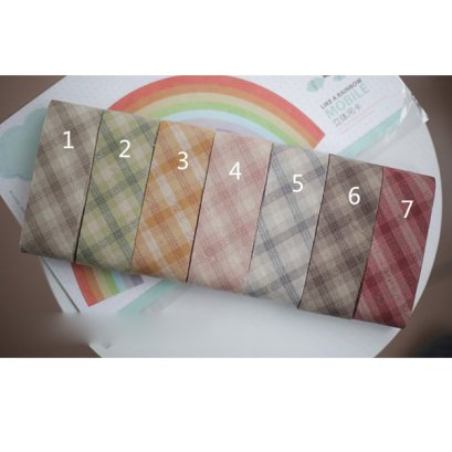 ผ้ากุ๊นสำเร็จรูป (ผ้า Country) หน้ากว้าง 3.6 cm. หลาละ (เลือกสีด้านในนะคะ)