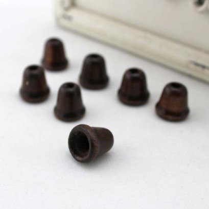 ลูกปัดไม้ ทรงกระดิ่ง 4 ชิ้น / set