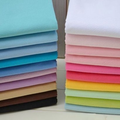 ผ้าทอสีพื้น ขนาด 1/8 m. (25 x 70 cm.)  เลือกสีด้านในค่ะ