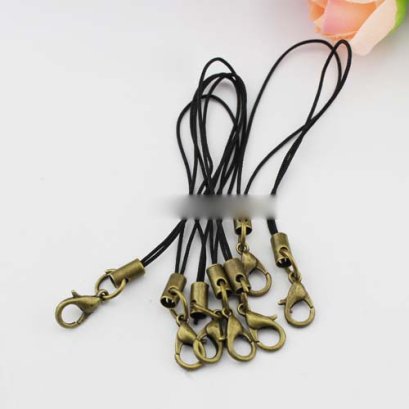 ที่ห้อยโทรศัพท์มือถือ สีเหลืองดำ 4 ชิ้น/set