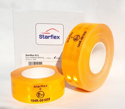 เทปสะท้อนแสง สติ๊กเกอร์สะท้อนแสง Starflex PC รีดขอบกันน้ำ
