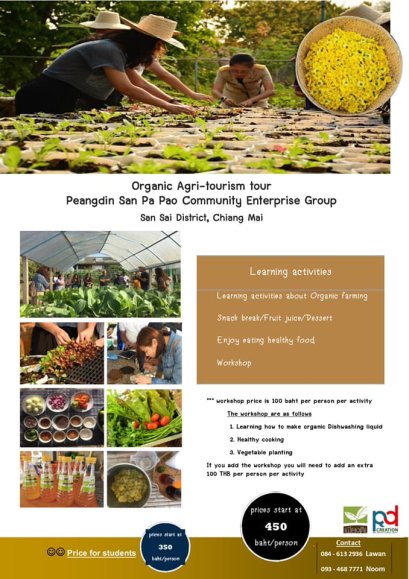 โปรแกรมการเรียนรู้การท่องเที่ยวเชิงเกษตร (อินทรีย์)