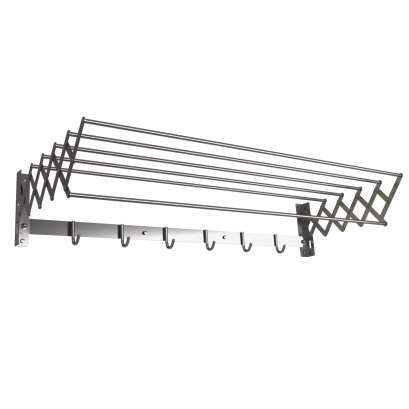 FOLDING STAINLESS STEEL WALL MOUNTED TOWEL RACK