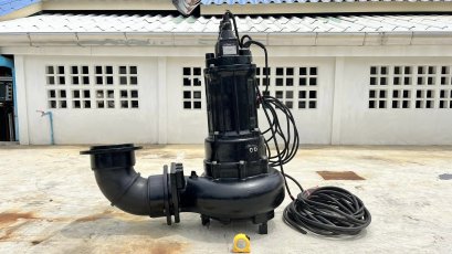 ปั้มจุ่มแช่ไดโว่(Submersible) TSURUMI PUMP JAPAN ขนาด 15 HP / ท่อ 8” (200 mm) / H : 16.5 m / Q : 390 m3/h / ระบบไฟ 380V