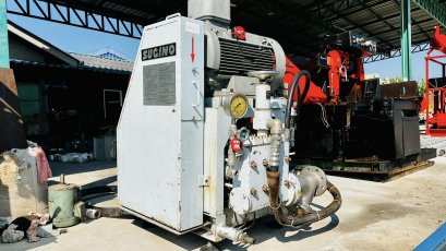 ปั้มฉีดน้ำแรงดันสูง(High_Pressure) SUGINO PUMP JAPAN  Water Press : 8 MPa / Flow Rate : 135 L/min / Motor : 40 hp 6 p / 200v #สดจากนอกเก่าญี่ปุ่น