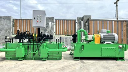 ชุดต้นกำลังปั้มน้ำมันไฮดรอลิค(PowerUnit) Press 150-210 bar / ระบบไฟ 380V เข้ามา 2 ชุด สภาพสวยพร้อมใช้ ขนาด 15 HP / ถังพัก 800 Litr ขนาด 50 HP / ถังพัก 1000 Litr