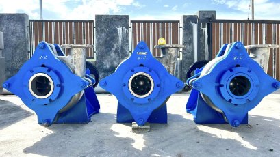 หัวปั้มน้ำสเตนเลสงานญี่ปุ่นชนิดพิเศษ FURUKAWA SLURRY JAPAN  8”- 6” / Q : 210 m3/h // H : 20 m ปั้มน้ำชนิดพิเศษ SLURRY PUMP ใบพัดสเตนเลสอย่างหนา เหมาะกับงานสูบน้ำในเหมืองแร่/บ่อดิน/บ่อทราย/โรงงานกระดาษ ใช้กับงานที่มีความหนืดข้นสิ่งปฎิกูลปนเปื้อนหินดินทรายเ