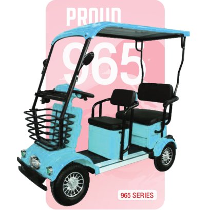 รถไฟฟ้า 4 ล้อรุ่น Proud965 สีฟ้า