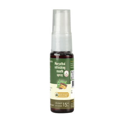 สเปรย์พ่นปาก หมอยาไทย ดับกลิ่นปาก บรรเทาไอเจ็บคอ 15 ml.