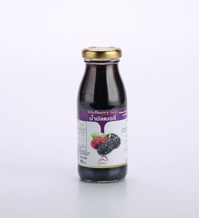 Mulberry Juice น้ำมัลเบอรี่พร้อมดื่ม ตราภูดอย สูตรหวานน้อย แบบขวด