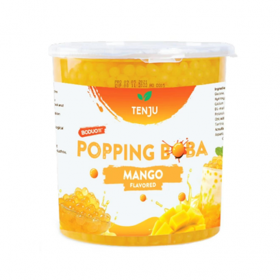 Mango Flavoured Popping Boba (Tenju)(1kg)