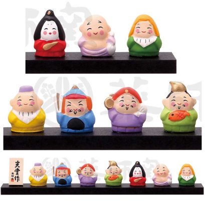 เทพเจ็ดเซียน  พร้อมฐาน