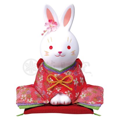 กระต่ายกิโมโนสีแดง size L