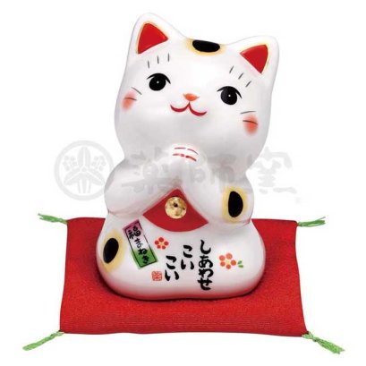 แมวตาโต พนมมือขอพร สมหวังดั่งใจ สูง 8.5 cm