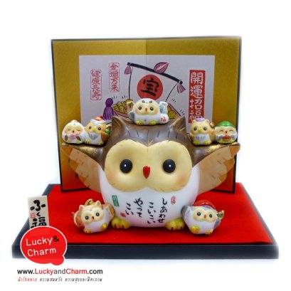 นกฮูกเทพ  7 เซียน โชคดี เฮงๆ ครบทุกด้าน 9   CM