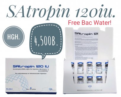 SAtropin Somatropin HGH 120iu.(Bac Water Included)
