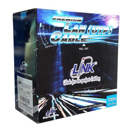 สายแลน CAT 5E (ใช้ภายใน) 100 เมตร ยี่ห้อ LINK รุ่น US-9015-1