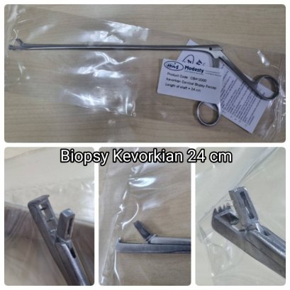 Kevorkian Cervical Biopsy Forcep ไบออฟซี่ เคอโวเคียน ยาว 24 cm. ยี่ห้อ TSI MED , Germany