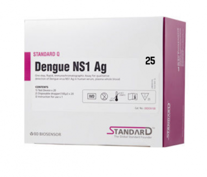 ชุดตรวจไข้เลือดออก Dengue NS1 Ag test ยี่ห้อ STANDARD Q (25 test/box)