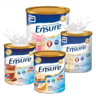 เอนชัวร์(Ensure) 400 g สูตรหวานน้อย