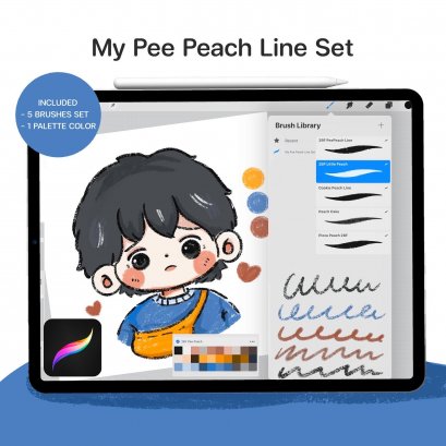 Pee peach line set|PROCREAT|