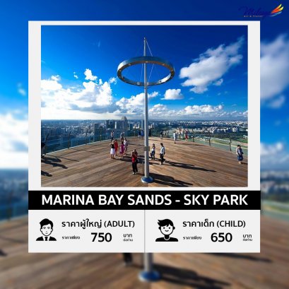 บัตรเข้าชมมารีน่า เบย์ แซนด์ สกายพาร์ค (Marina Bay Sands - Sky Park)