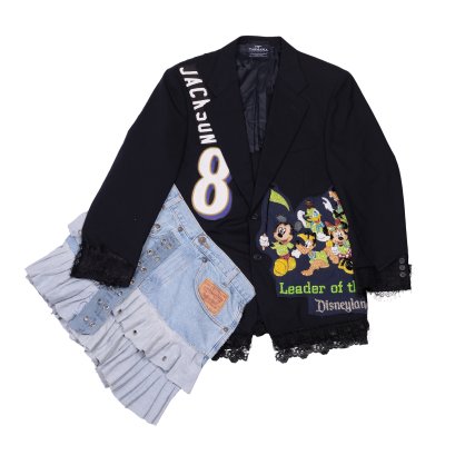 Ruffle Layer Blazer-10