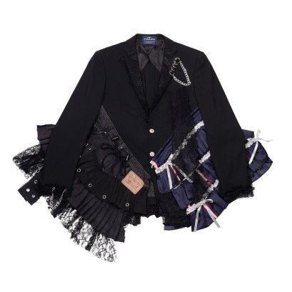 Ruffle Layer Blazer-09