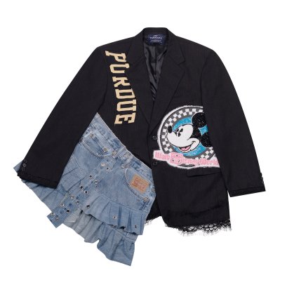 Ruffle Layer Blazer-08